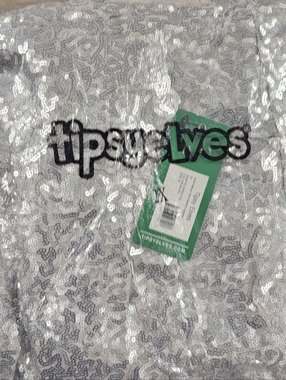 Nwt Tipsy Elves Silver Sequin Pants 2xl